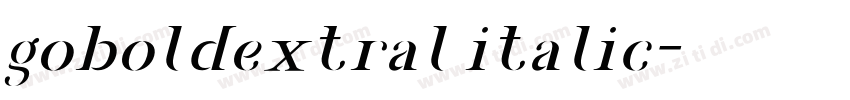 goboldextral italic字体转换 goboldextral italic字体转换